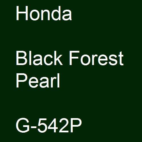 Honda, Black Forest Pearl, G-542P.